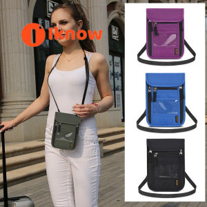 I know Travel Neck Wallet for Women&Men Passport Holder RFID Blocking Passport Bag for TravelingWaterproof Neck Pouch to Keep your Cash Credit Cards Documents and Phone Safe When Traveling