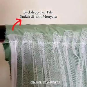 Dekorasi Kain Backdrop Tiang Abutai & Kain Tile untuk Acara
