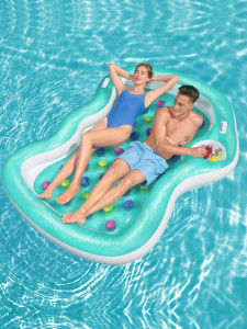 Bestway Inflatable Swimming Pool Float Bed Single Double Person Waterbed Multiple People Lounger Air Cushion Flotation Board
