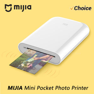 MIJIA AR Printer 300dpi Portable Photo Mini Pocket With DIY Share Picture Printer，case or Photo Paper，Work With Mihome APP CN