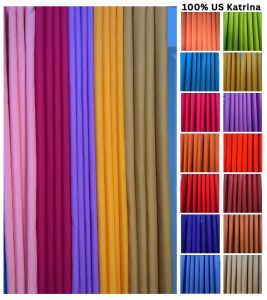 6FT 1pc Classy Plain Ring Curtain (Semi Black Out) - Indoor Windows Katrina Fabric