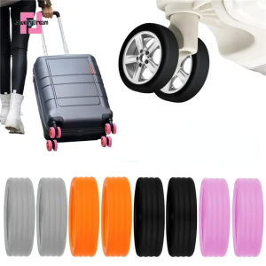 [Bán thua lỗ] bảo vệ bánh xe silicon cho hành lý giảm tiếng ồn trường hợp xe đẩy im lặng Caster tay áo Vali du lịch phụ kiện Vali