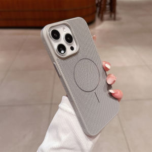 For Magsafe Magnetic Luxury Solid Color Soft TPU Heat Dissipation Phone Case iPhone 16 Pro Max 14 12 13 15 Pro Max Bumper Cover