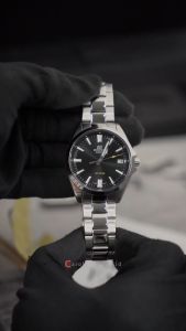 Jam Tangan Pria Casio Edifice EFV-100D-1A Analog 3 Jarum Black Dial Silver Stainless Steel Strap