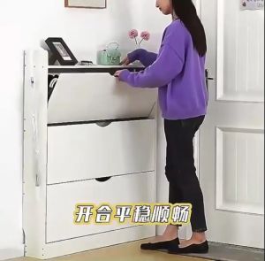 ชั้นวางรองเท้า ตู้เก็บรองเท้า ชั้นวางรองเท้าอุปกรณ์ ชั้นวางรองเท้าไม้ ตู้รองเท้าไม้ ตู้ใส่รองเท้า ชั้นวางรองเท้าไม้ พร้อมส่ง