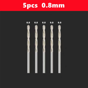 5/10pcs Diamond Coated Drill Bit 0.8mm-4.0mm Micro HSS Twist Drill Bit for Tile Stone Marble Brick Jade Hole Drilling Cutter