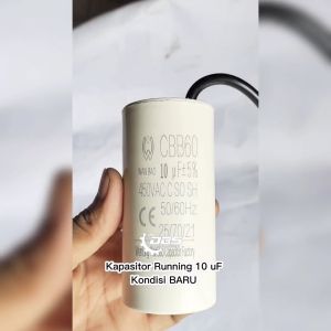 Kapasitor Running 10 uF Kondisi Baru