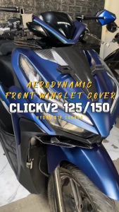 Click V2/V3 Aerodynamic Front Winglet Cover Hydro Dip Carbon Lower Fairing Cover Wind Protection