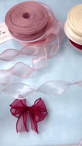 Cuộn Ruy Băng Voan Trơn Đủ Màu Cao Cấp dài 9m dày 4cm dùng làm hoa voan dây thắt nơ hộp quà phụ kiện may mặc đồ trang trí tiệc