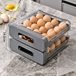 Hộp Lưu Trữ Trứng Tủ Lạnh Có Ngăn Kéo