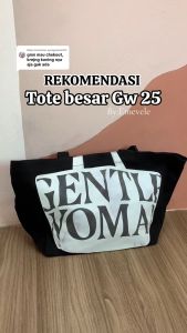 Grosiran OMYGOOSE Tas Tote Bag Kanvas Wanita / Tote Bag Gentle Woman BKK / Tas Bahu Kanvas / GW 025