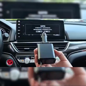 Retractable Car 210W 4 In 1 Charger New Scalable Cable Fast Charge Mobile Phone Adapter With Colored Lights