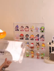 ❣️SPACEIDEAS❣️ Dustproof & Stackable 12 Grids Blind Box Storage Display Box Figurine Showcase Box Mini Figures Box Doll Display Box Clear Acrylic Display Case Figures Blind Box Action Figures Dustproof Collectibles Showcase Figurine Display Box