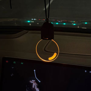 Retro Small Bulb LED Car Hanging Ornament Interior Ambient Lighting 2 Light Modes For Long Trips Daily Use Auto Decor Accessory