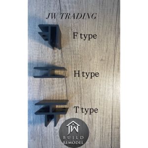 Aluminium Bracket Holder (Black) for Multipurpose Clamp/Joint/Connector  (F H T) for Wood/Glass/Porcelain/Acrylic