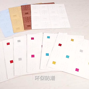 Wallpaper 3D Foam Motif Batik 70 x 70 cm Wallpaper Sticker Hiasan Dinding