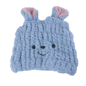 Soft Absorbent Pineapple Pattern Childrens Dry Hair Cap Cute Animal Ear Bath Cap Quick Drying Towel Headscarf Home Comfortable