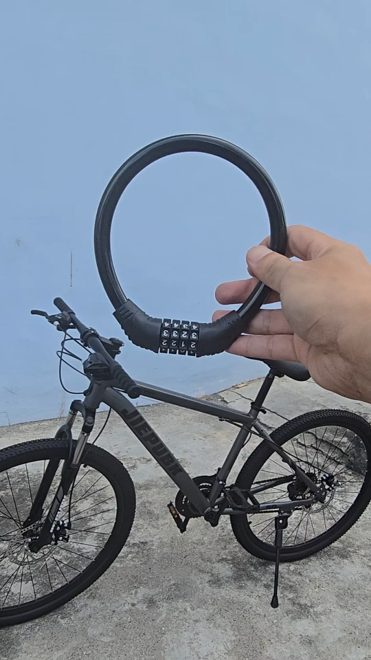 T2P Bicycle Lock Portable Bike Locks Cable High Security Lock Cycling Lock with 4-Digits Codes