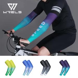 Anti UV Arm Sleeves Ice Silk Sports Compression Cooling Elastic Running Arm Cover Summer Breathable Quick Dry Driving Sleeves