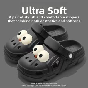 MONLEYTA | Mens Summer Outdoor Sandals 2025 New Style Beachside Thick Bottom Anti-slip Deodorant Head Covered Half Cool Clog Shoes