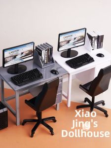 DIY Scene Miniature Toys Office Model Set