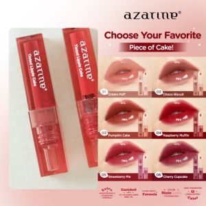 Azarine x Red Velvet Tinted Lippie Cake Lip Tint 2.9ml Azarine Makeup (Warna Baru)