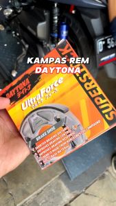 Kampas Rem Belakang Daytona AEROX & Non Asbes With Spring
