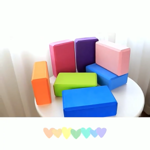 Yoga Block EVA Yoga Brick Gym Yoga Block Pilates Foam Fitness Exercise Stretching Block Non Slip Dance Exercise Foam Block