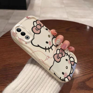 OppoA3X Series Phone Case Silicone Leaf Kitty Cat Student Best Friend Cartoon Protective Cover Anti-Fall Environmentally Friendly