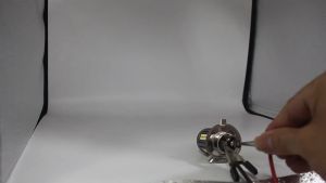 Đèn pha led ánh sáng vòm pha trắng cót vàng chân H4 dùng Yamaha PG 1