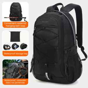 กระเป๋าเป้สะพายหลัง Tigernu 9500 สำหรับผู้ชายกระเป๋าเป้สะพายหลังปีนเขากระเป๋ากลางแจ้งกันน้ำกระเป๋าเดินทางสตรีกระเป๋าสะพายหลังน้ำหนักเบาสำหรับผู้ชายปกระเป๋าปีนเขา