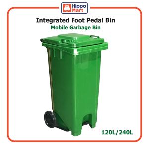 MGB Integrated Foot Pedal Dustbin | 120L | 240L | Multiple Colours | Trash Bin | Waste Bin