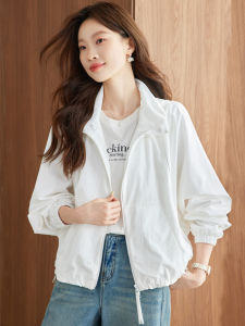 MANWUJINGLING | Autumn Elegant White Hooded Short Jacket