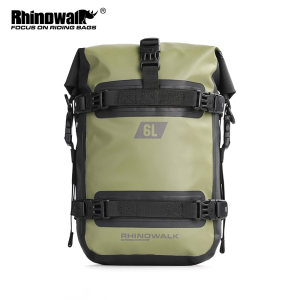 Rhinowalk Motorcycle Crash Bar Dry Bag 100%Waterproof Motor Bumper Bag 6L Large Capacity Outdoor Pannier Tank Side Bag Tool Pack