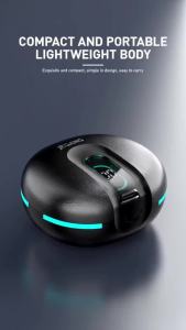 PLUS60 In-ear Bluetooth Earphones ANC ENC Clear HD Call Mic Digital Battery Indicator Breathing Light Sport Headset