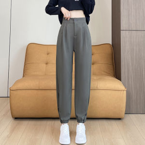Loose Womens Sport Pants High Waist Harlan Cabbage Casual Sweatpants Spring Autumn Workwear Trousers Wide Leg Pants