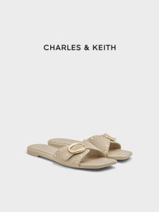 Charles & Keith | Studded Square Flat Summer Sandals