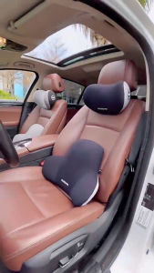 Car Neck Pillow Headrest Cushions Waist Pillow Universal Car Neck Pillow Interior Accessories Bantal Leher Kereta Kusyen Pinggang Bantal Pinggang Bantal Leher Kereta Universal Aksesori Dalaman Hiasan Kereta Hadiah Raya Balik Kampung 汽车颈枕头枕腰枕通用型车用颈枕内饰配件