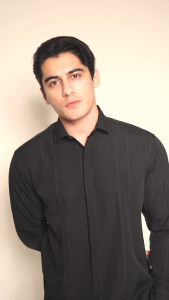 Casella Kemeja Pria Lengan Panjang Strech Naviel Stripe Design