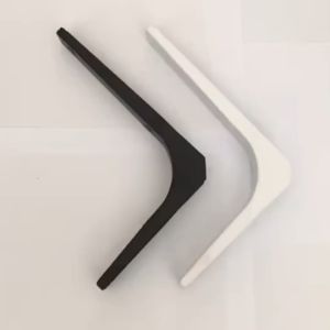 Wall Shelf L Bracket Floating Wall Shelves Wall Mount Rack Support Nordic White Coated Metal Heavy Duty Rak Dinding Besi