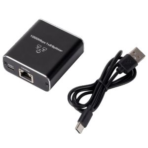 Rj45 Splitter 1 in 2 Out Ethernet Adapter Gigabit Internet Network Cable Extender Rj45 Connector for PC TV Box Router Sharer