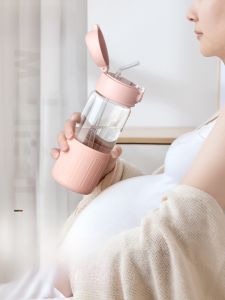 High Temperature Resistant Glass Cup with Straw for Pregnant Women Sugar Tolerance Female Adult High Aesthetic Value Water Cup