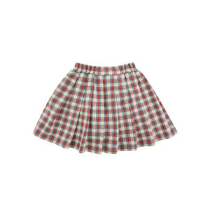 Spring Casual Plaid Sleeve Patchwork Turn-down Collar Denim Jacket And T-shirt Set for Girls Big Ear Dog Series Cotton Blend Fabric