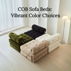 Cozylant Cob Modular Sofa/Sofa Bed for Living Room / White Beige Black Green / Multifunctional Sofa for Study Room / 1 Seater / Lazy Sofa / Nordic