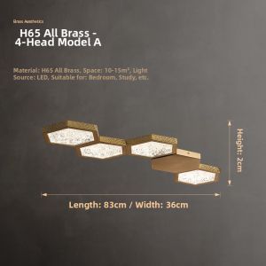 Copper Modern Creative Ceiling Lamp