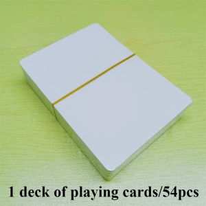 Blank Playing Card Deck 54PCS Empty White Custom Playing Cards Two-sided Personalized Index Flash Cards Study DIY Gift Cards