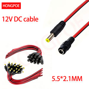 NEW 12V DC Male/Female Cable Connector Power Cord Extension Cable 5.5x2.1mm Plug for 3528/5050 LED Strip Circuit Connectors.