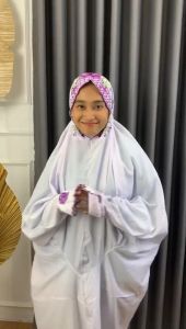 MUKENA TERUSAN LANGSUNGAN LAJURAN DEWASA SANTRI PUTRI KATUN RAYON BAHAN ADEM LEMBUT TIDAK NERAWANG