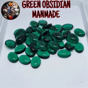 BATU AKIK GREEN OBSIDIAN MANMADE GLASS MEWAH