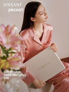 JINSANTA | Mulberry Silk Nightwear Women Home Wear Pure Color Outdoor Wearable